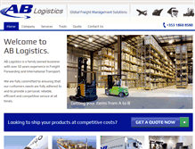 Tablet Screenshot of ab-logistics.com